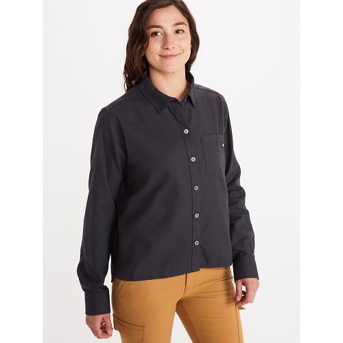 Marmot Barrie Clothes - Womens Shirts Dark Grey CA8432901 Canada